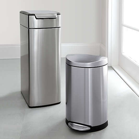 simplehuman ® 40-Liter/10.5-Gallon Slim Touch-Bar Trash Can