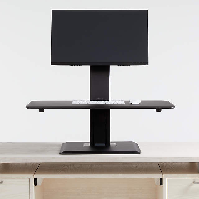 Humanscale Black Single Monitor Quickstand Eco Standing Desk