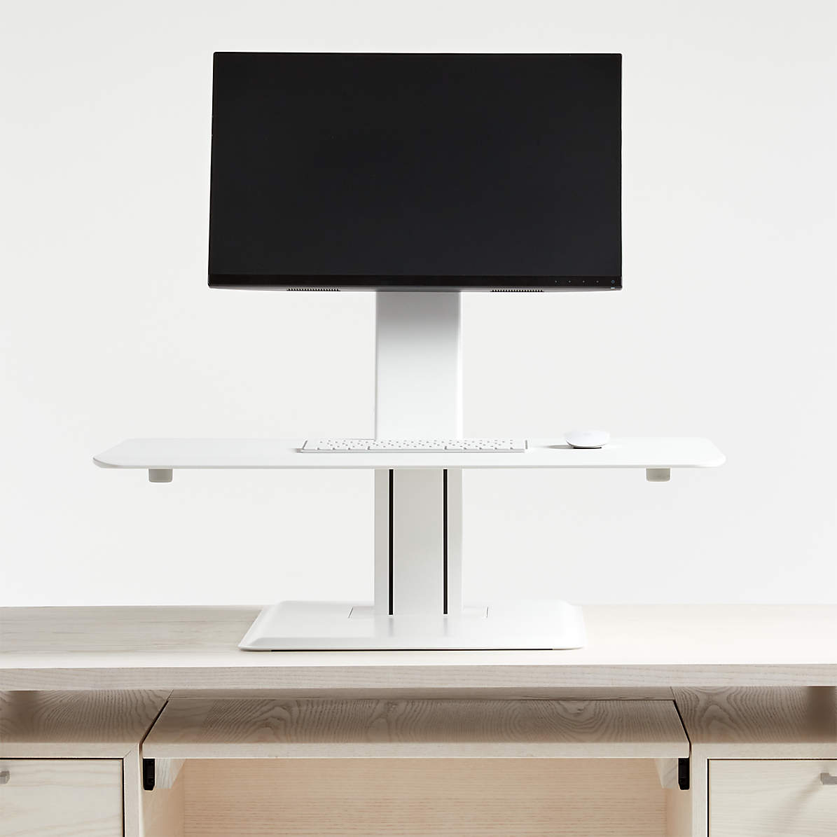 White standing 2025 desk converter