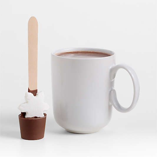 Hot Cocoa Spoon with Snowflake Marshmallow in Gift Bag