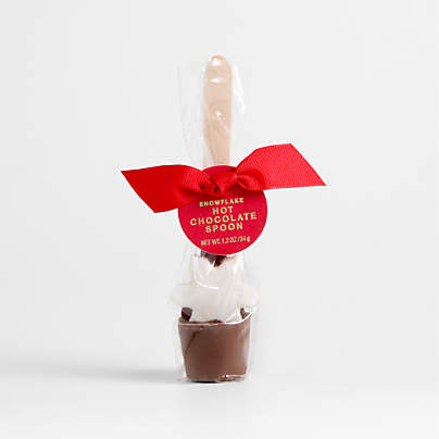 Hot Cocoa Spoon with Snowflake Marshmallow in Gift Bag