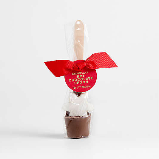 Hot Cocoa Spoon with Snowflake Marshmallow in Gift Bag