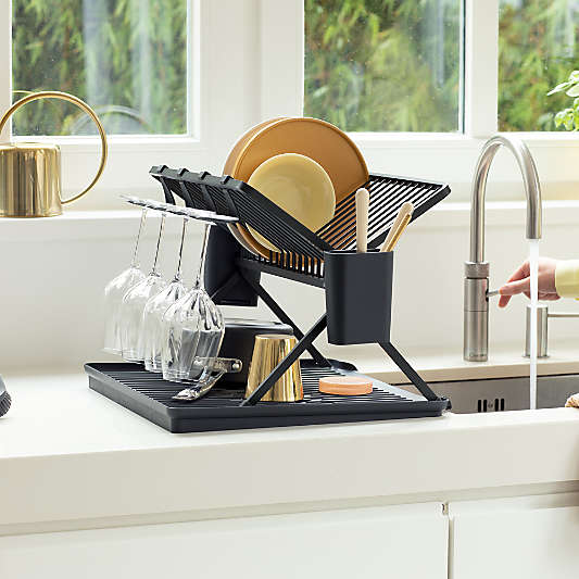 Brabantia Sinkside Foldable Dish Rack, Dark Grey, Large