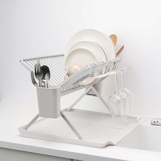 Brabantia Sinkside Foldable Dish Rack, Light Grey, Large