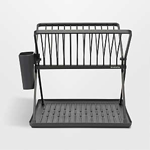 Crate&Barrel OXO ® Aluminum Fold-Flat Dish Rack