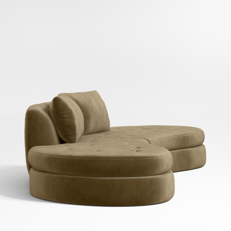 Sinuous 2-Piece Chaise Sectional Sofa by Athena Calderone - image 7 of 10