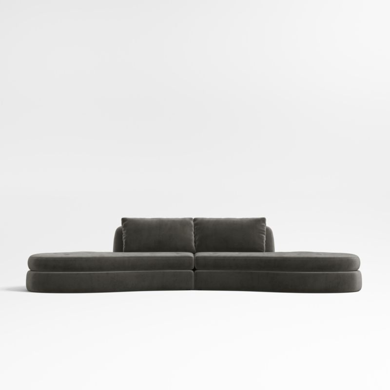 Sinuous 2-Piece Chaise Sectional Sofa by Athena Calderone - image 0 of 10