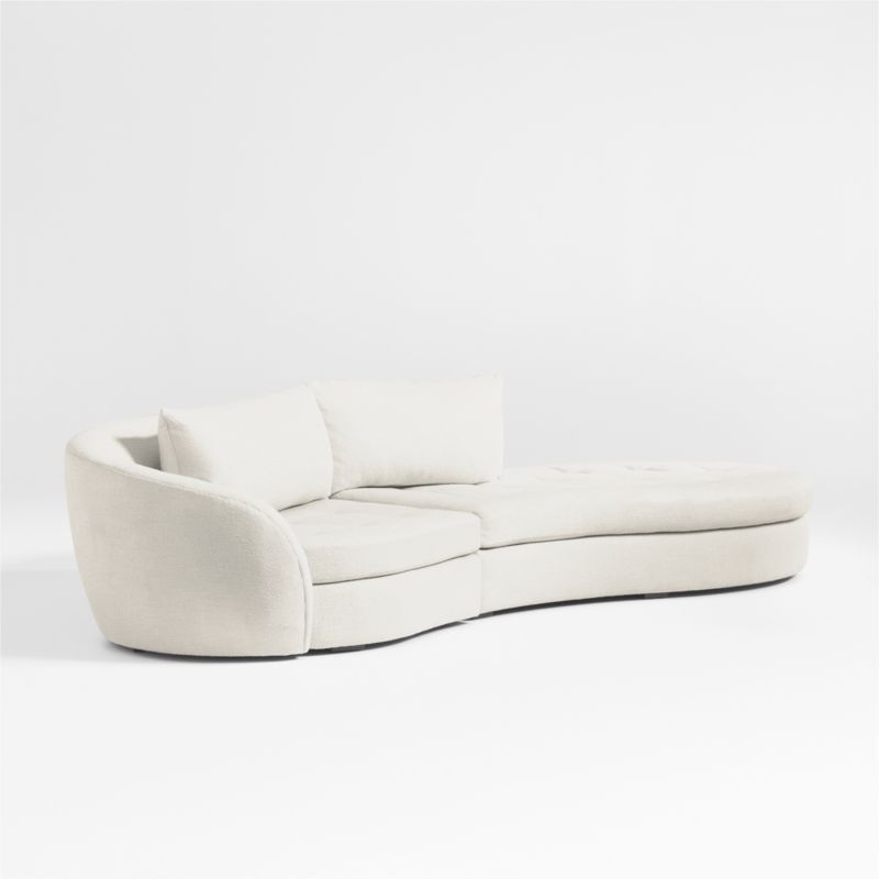 Sinuous 2-Piece Chaise Sectional Sofa by Athena Calderone - image 6 of 10