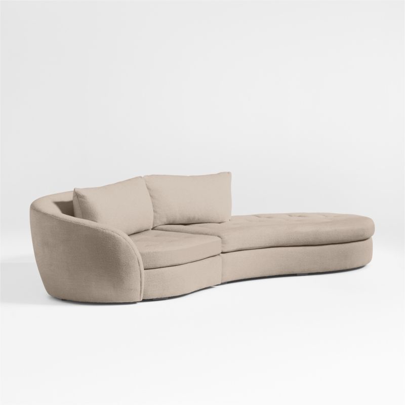 Sinuous 2-Piece Chaise Sectional Sofa by Athena Calderone - image 6 of 9