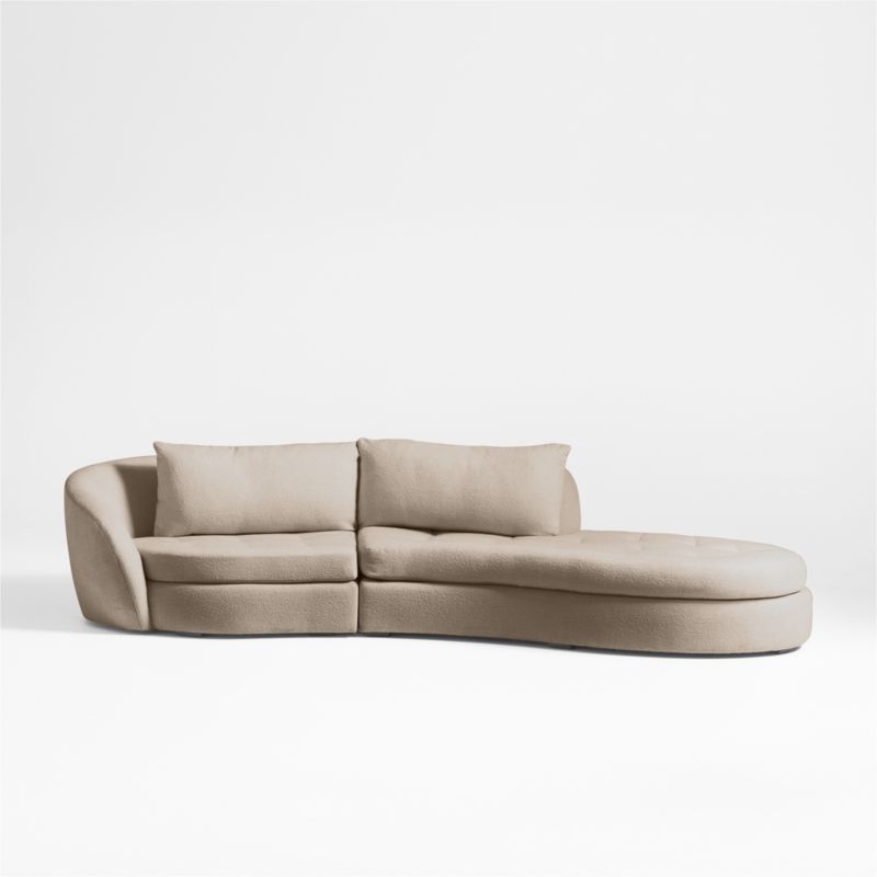 Sinuous 2-Piece Chaise Sectional Sofa by Athena Calderone - image 0 of 9