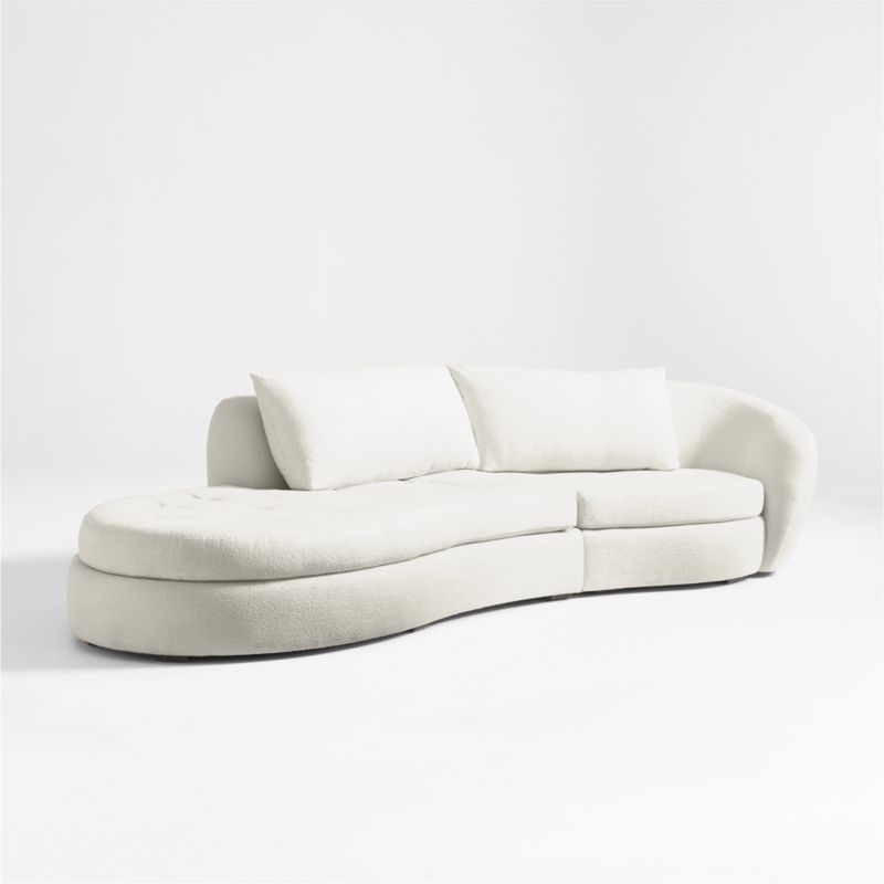 Sinuous 2-Piece Chaise Sectional Sofa by Athena Calderone - image 6 of 10