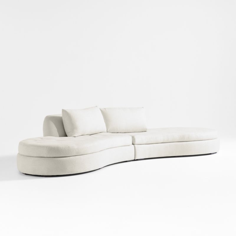 Sinuous 2-Piece Chaise Sectional Sofa by Athena Calderone - image 6 of 10