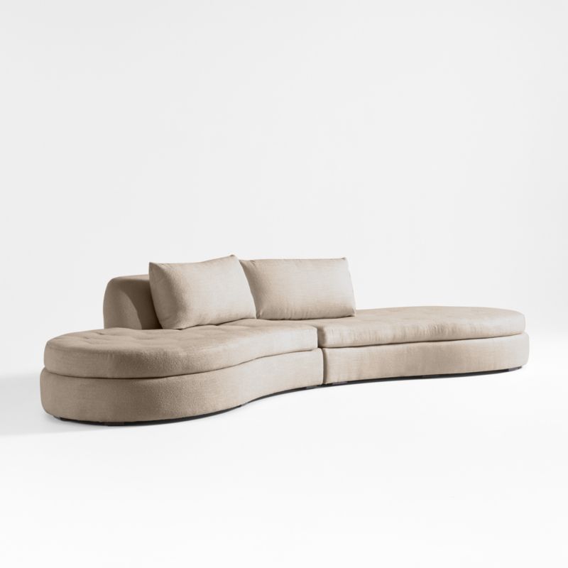 Sinuous 2-Piece Chaise Sectional Sofa by Athena Calderone - image 6 of 9