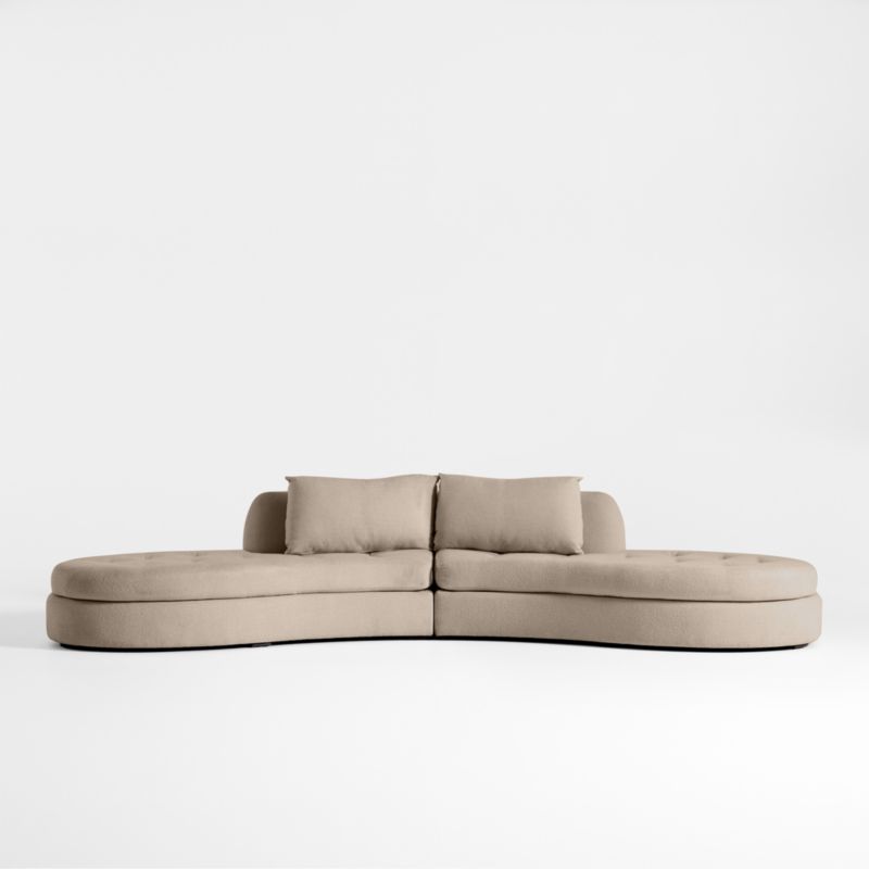 Sinuous 2-Piece Chaise Sectional Sofa by Athena Calderone - image 0 of 9