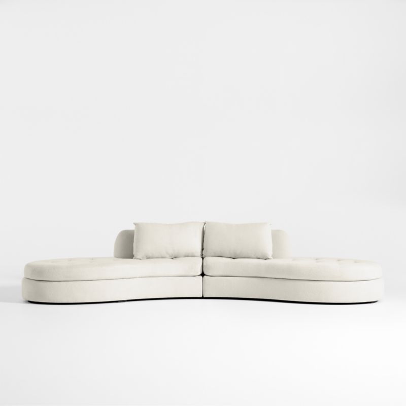 Sinuous 2-Piece Chaise Sectional Sofa by Athena Calderone - image 0 of 10