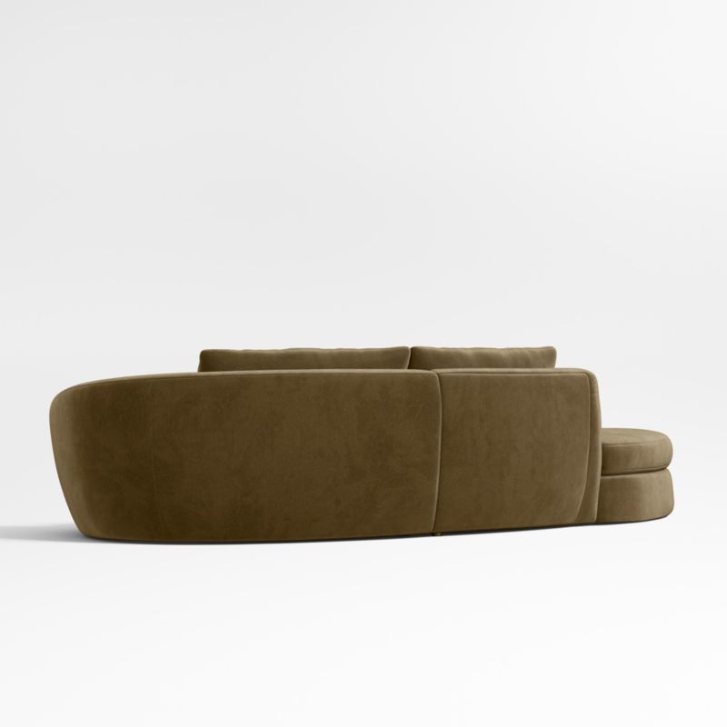 Sinuous 2-Piece Chaise Sectional Sofa by Athena Calderone - image 8 of 10