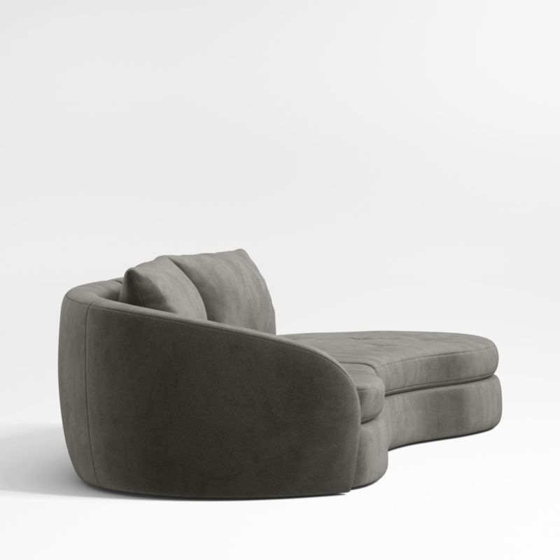 Sinuous 2-Piece Chaise Sectional Sofa by Athena Calderone - image 7 of 10