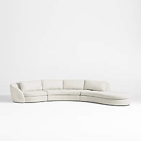2 Piece Right Arm Chaise Sectional Sofa
