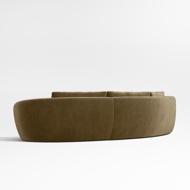 Sinuous 3-Piece Chaise Sectional Sofa by Athena Calderone - image 8 of 10