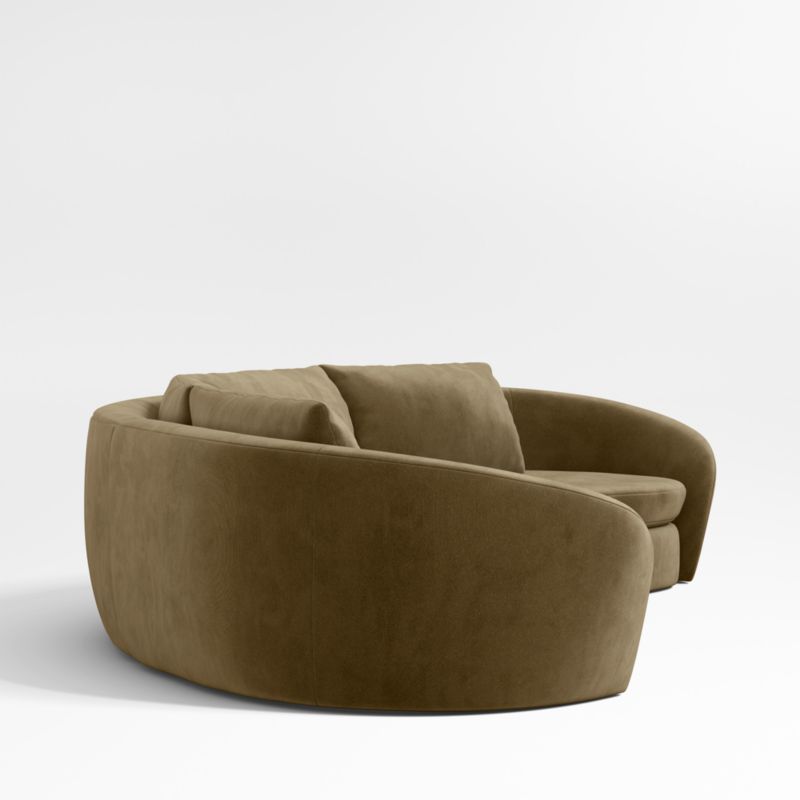 Sinuous 3-Piece Chaise Sectional Sofa by Athena Calderone - image 7 of 10