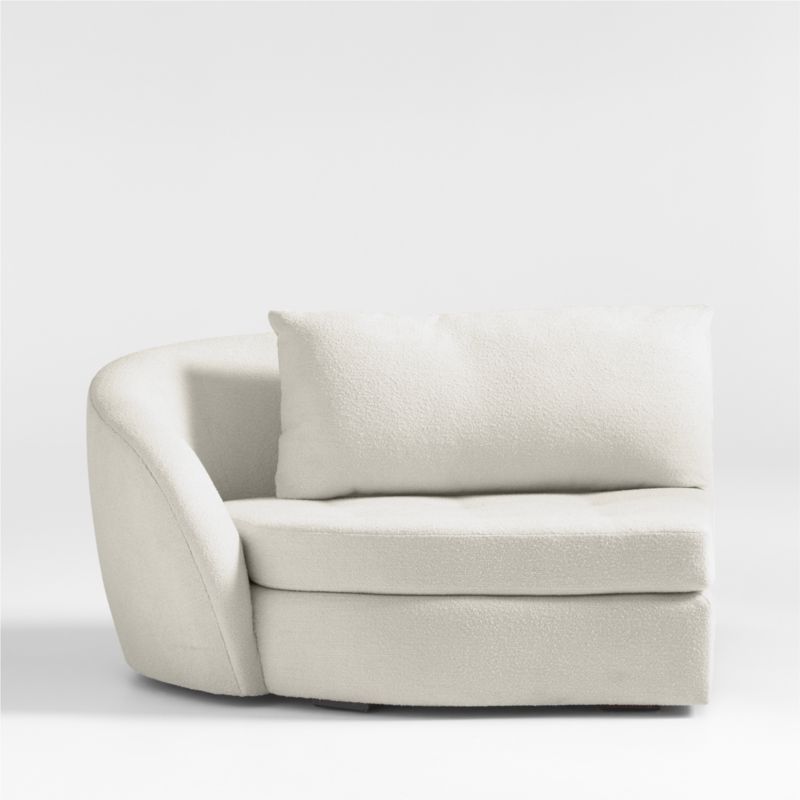 Sinuous Curved Left Arm Chair by Athena Calderone