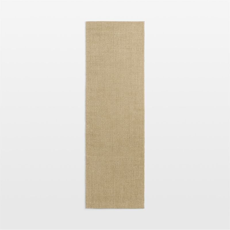 Sisal Almond Brown Runner Rug 2'10"x9' - image 1 of 11