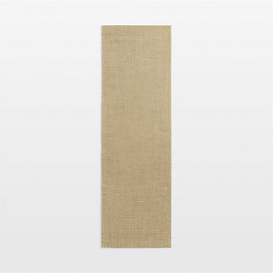 View Sisal Almond Brown Runner Rug 2'10"x9' details