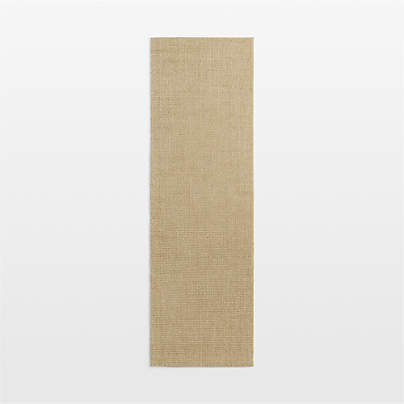 Sisal Almond Brown Runner Rug 2'10"x9'