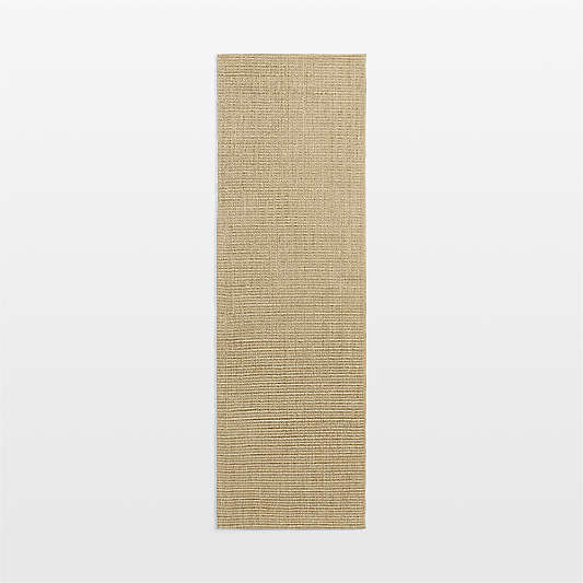 Sisal Almond Brown Runner Rug 2'10"x9'