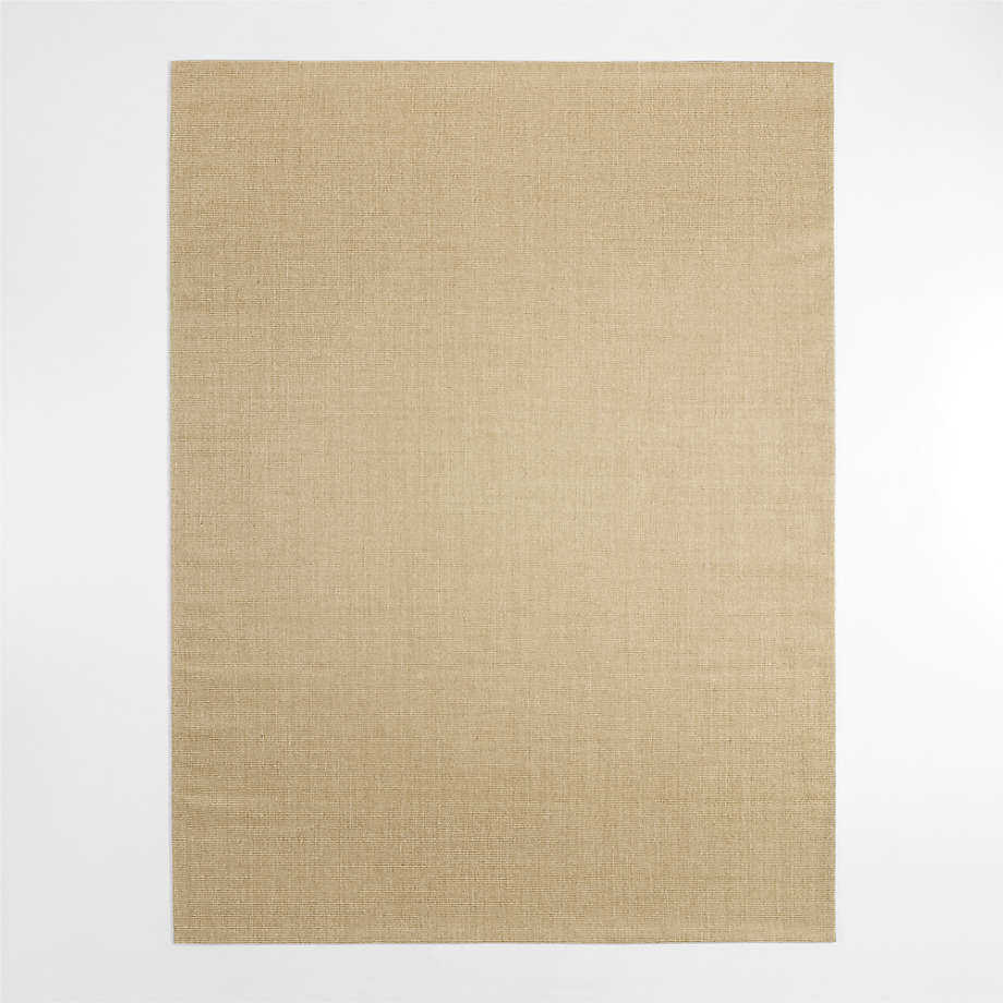 Sisal Almond Brown Area Rug 6'x9' + Reviews Crate & Barrel