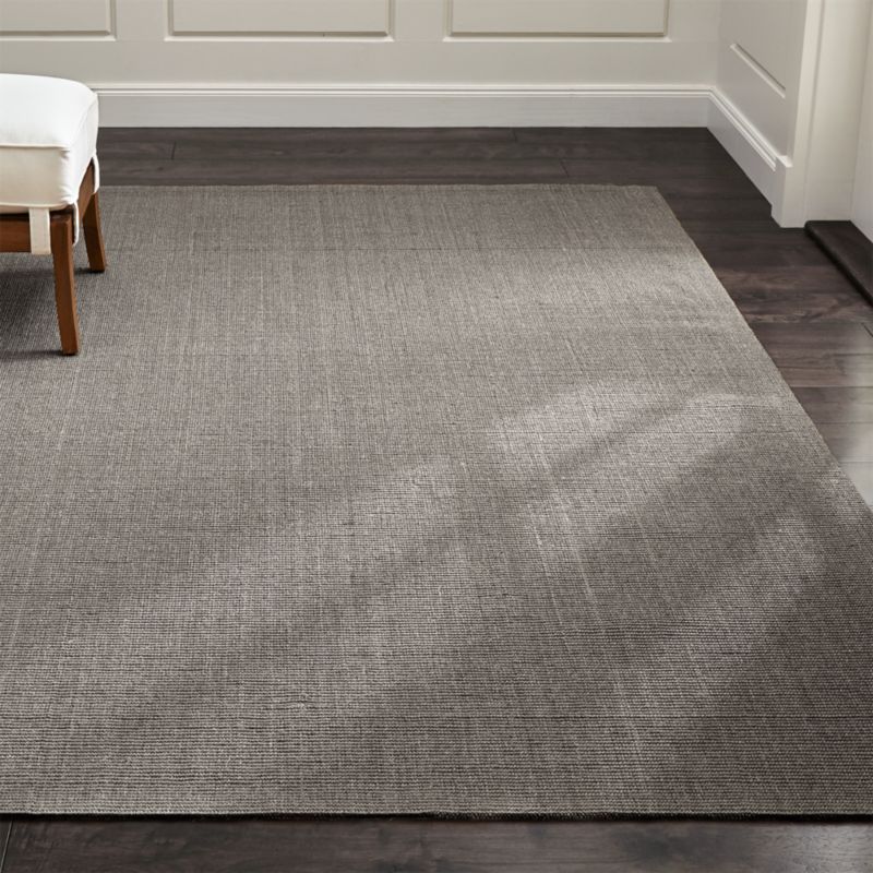 Sisal Grey Area Rug 2'x3' + Reviews Crate & Barrel