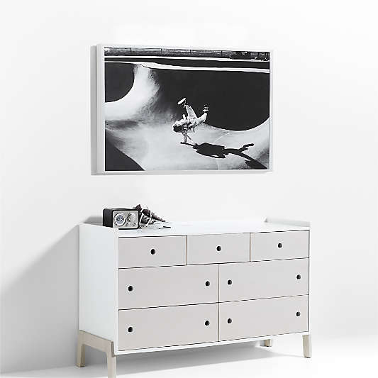 Skateboarder Large Framed Wall Art Print