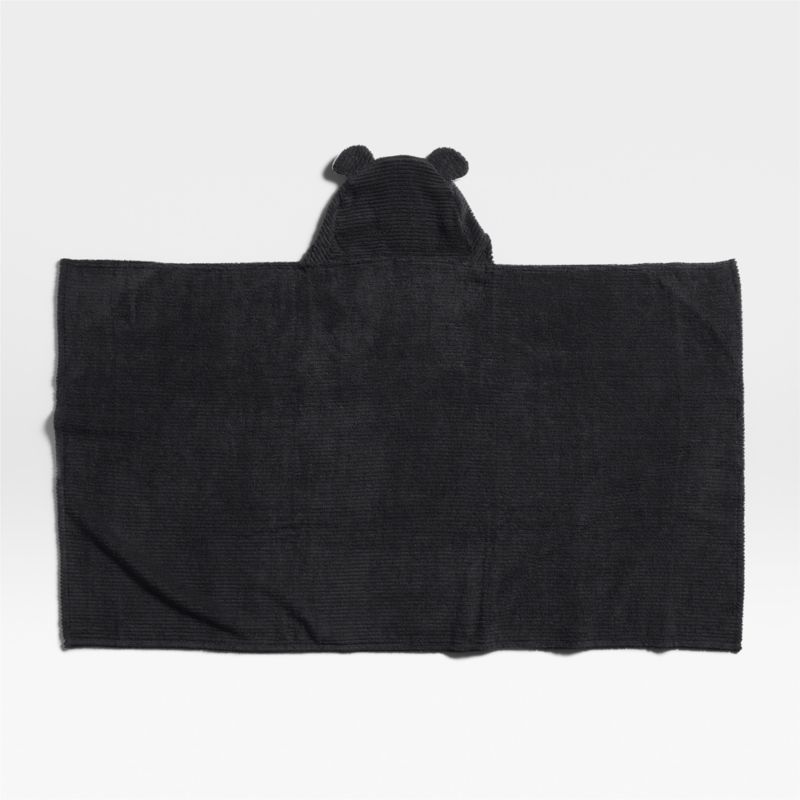 Skunk Black Organic Cotton Hooded Kids Towel - image 4 of 7