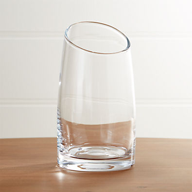 View Slant Glass Vase 7.5" details