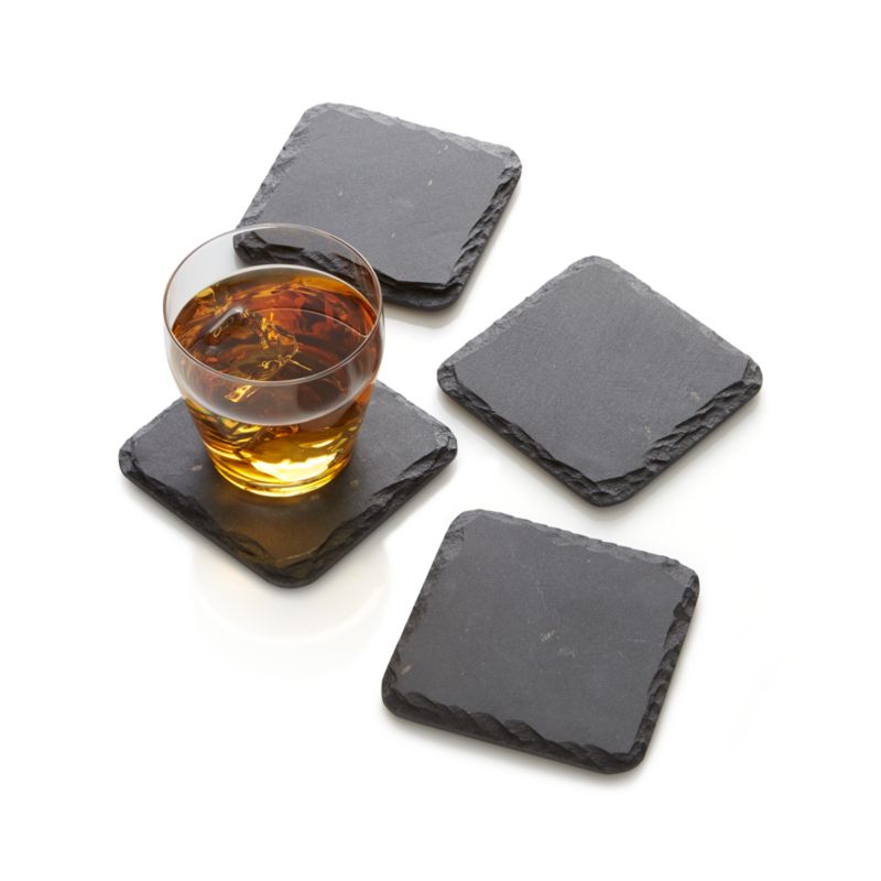 Slate Coasters, Set of Four