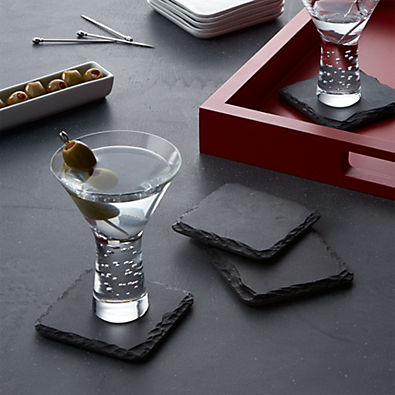 View Slate Coasters, Set of 4 details
