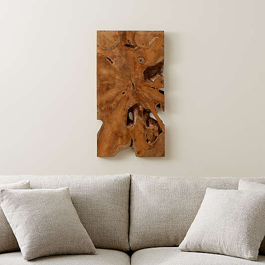 'Slice' Teak Wood Wall Art