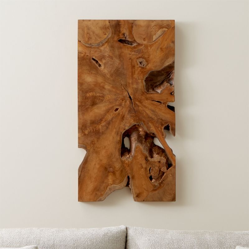 Marcel' Teak Wood Wall Art 38.75x1.75 + Reviews