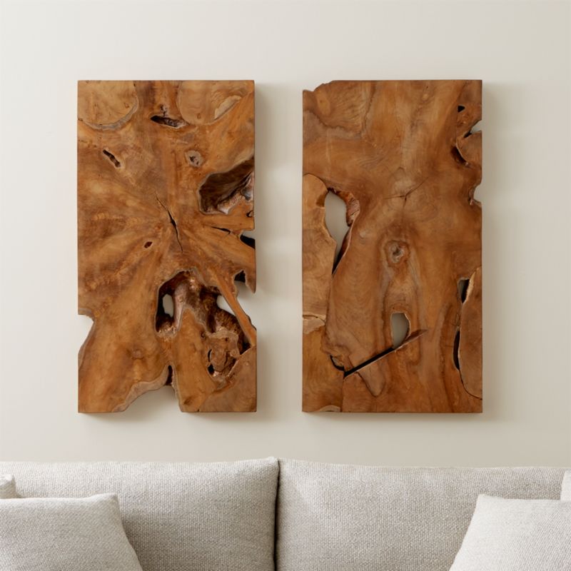 Marcel Teak Wall Art