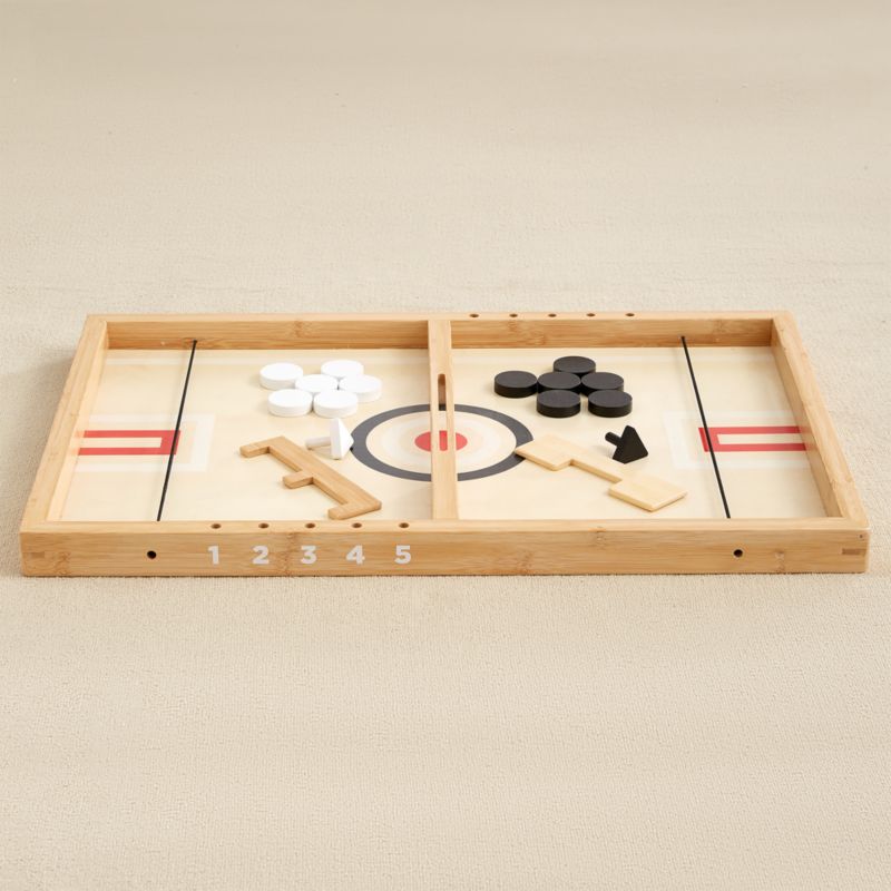 Wonder & Wise by Asweets Sling-a-Ling Wooden Kids Table Hockey Game - image 2 of 6