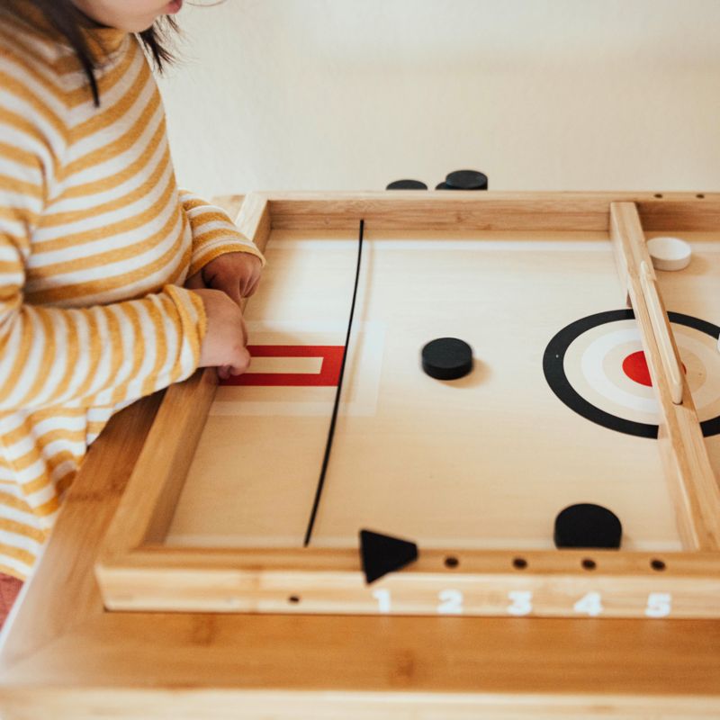 Wonder & Wise by Asweets Sling-a-Ling Wooden Kids Table Hockey Game - image 5 of 6