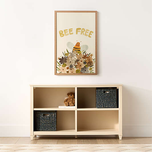 Soleil 50" Buttercream Wood Kids Bookcase by Sharland England
