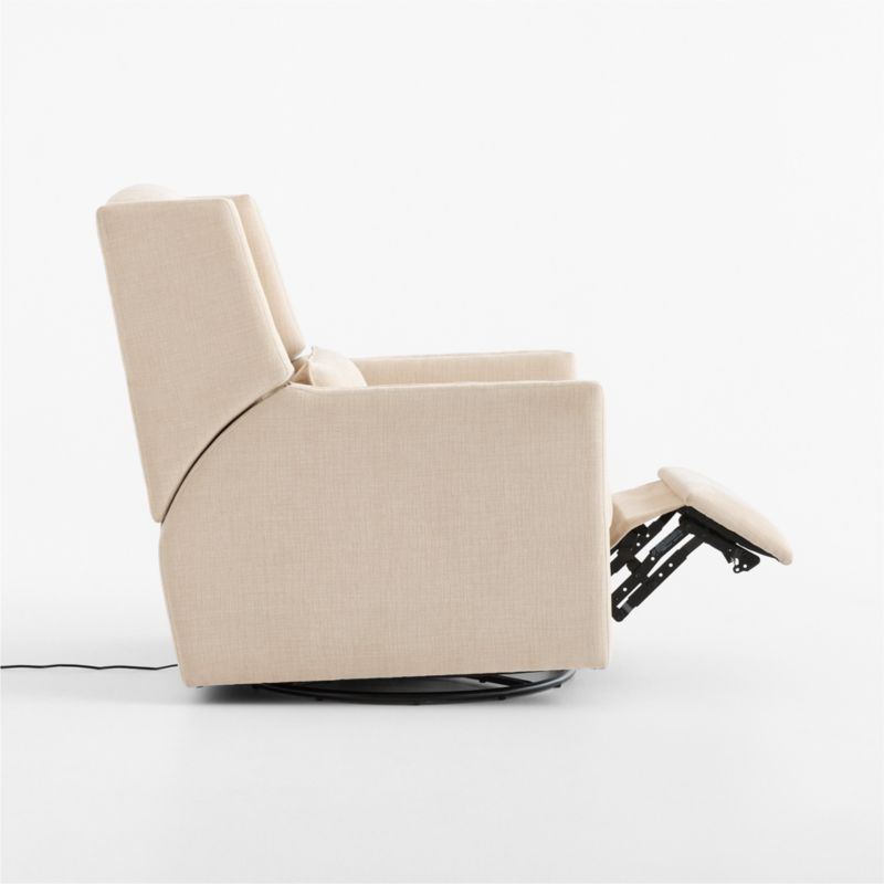 Sloane Cream Swivel Glider Power Recliner Nursery Chair - image 5 of 9
