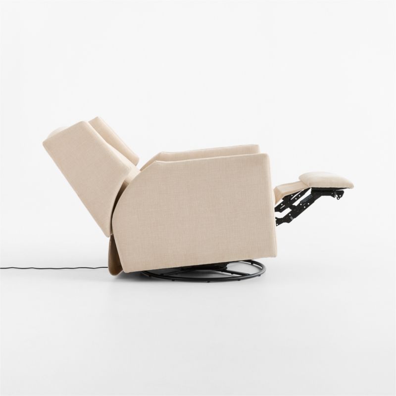 Sloane Cream Swivel Glider Power Recliner Nursery Chair - image 6 of 9
