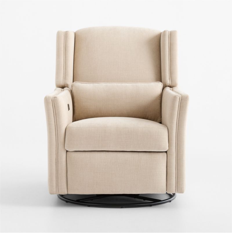 Sloane Cream Swivel Glider Power Recliner Nursery Chair - image 2 of 9