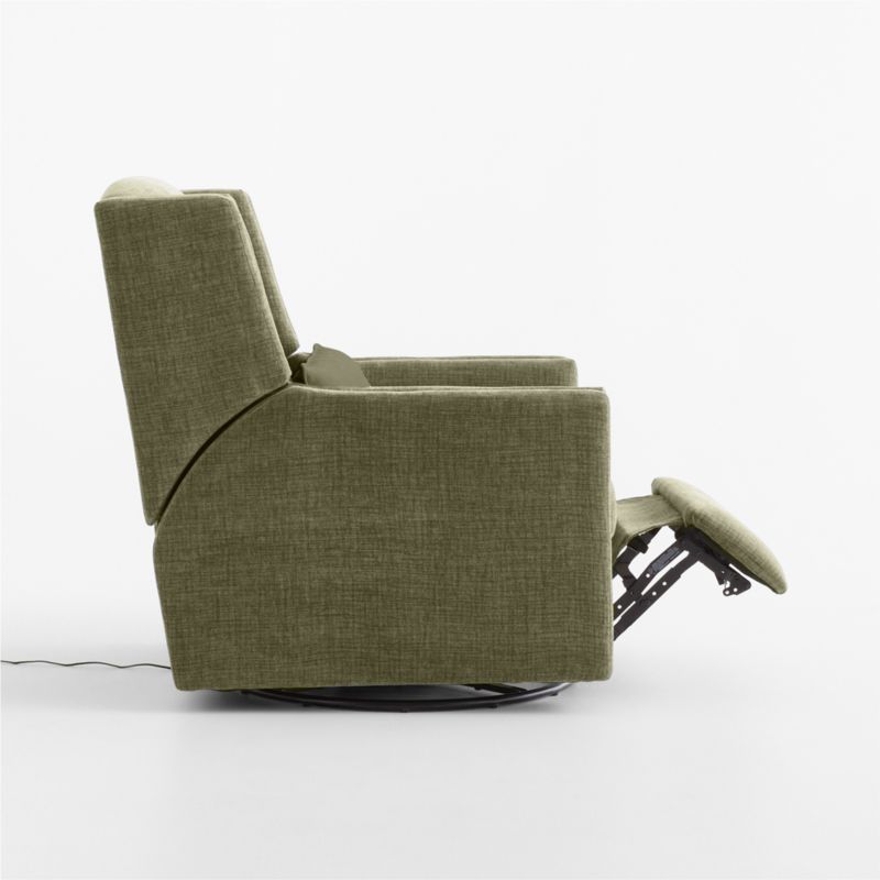 Sloane Forest Green Swivel Glider Power Recliner Nursery Chair - image 5 of 9