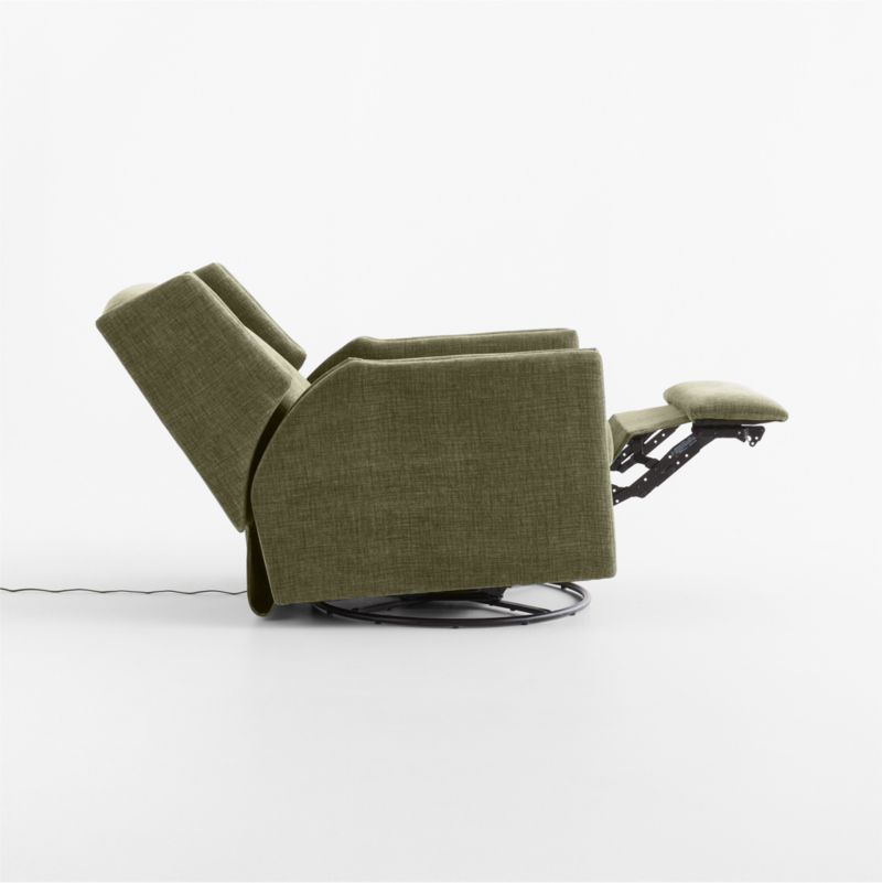 Sloane Forest Green Swivel Glider Power Recliner Nursery Chair - image 6 of 9