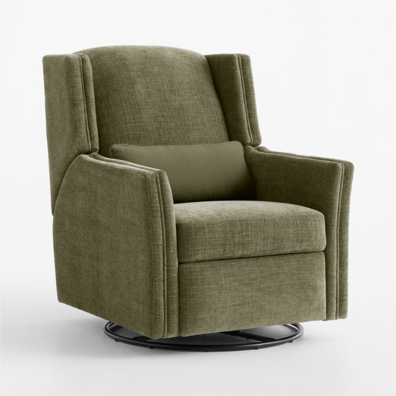 Sloane Forest Green Swivel Glider Power Recliner Nursery Chair - image 1 of 9