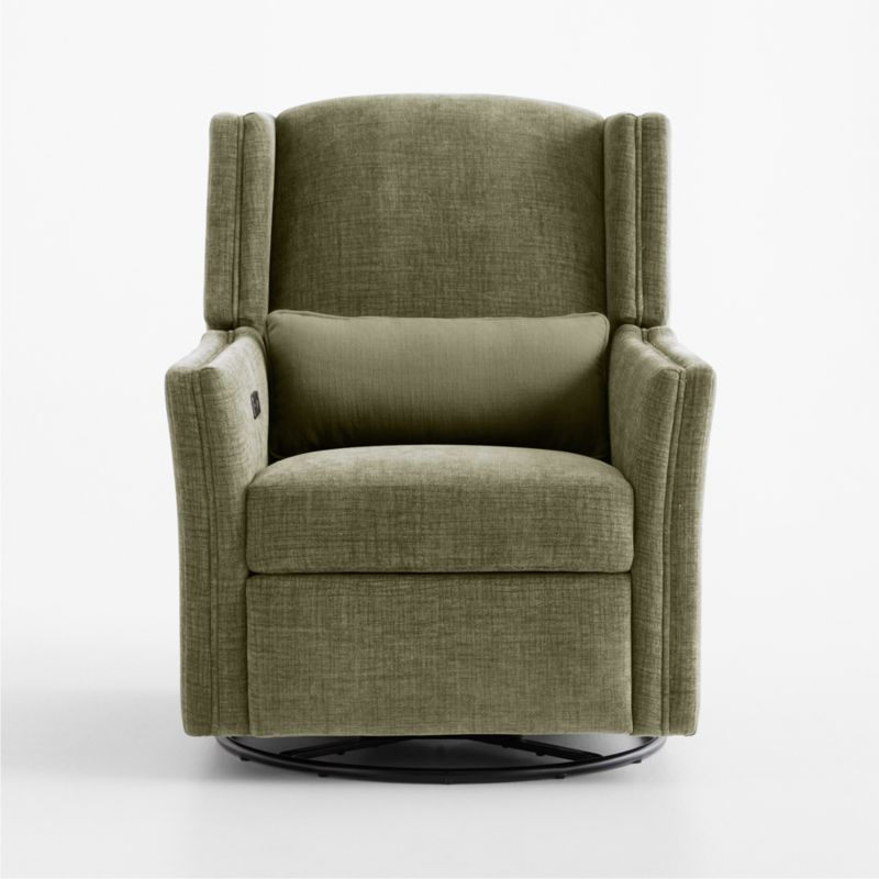 Sloane Forest Green Swivel Glider Power Recliner Nursery Chair - image 2 of 9