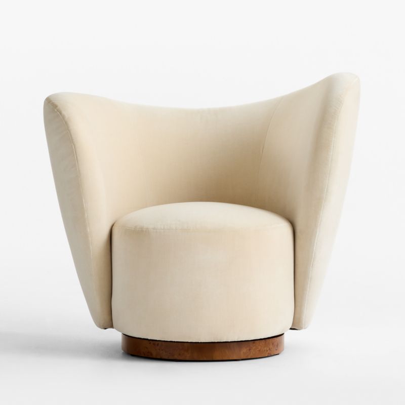 Salon Swivel Accent Chair by Laura Harrier and Tiffany Howell - image 1 of 6
